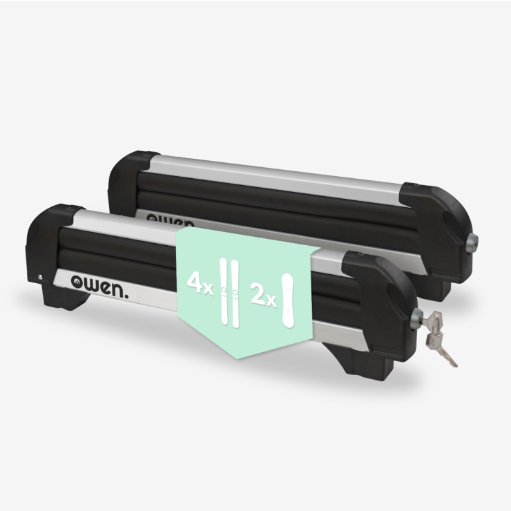 Owen Porte-skis Basic Argent