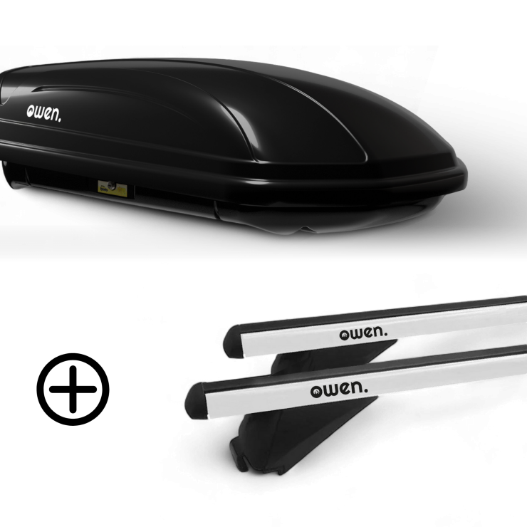 Barres de toit OWEN 3.0S & Coffre de toit 320L ADVANCED - Bundle
