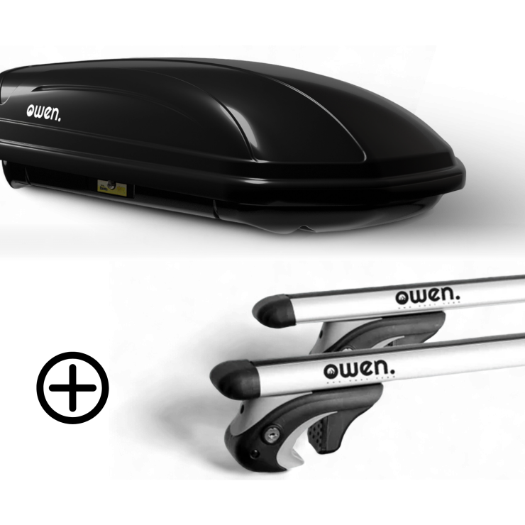 Barres de toit OWEN 5.0S & Coffre de toit 320L ADVANCED - Bundle