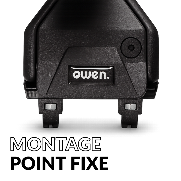 Barres de toit OWEN 6.0L pour point fixe  (503FP) - Argent